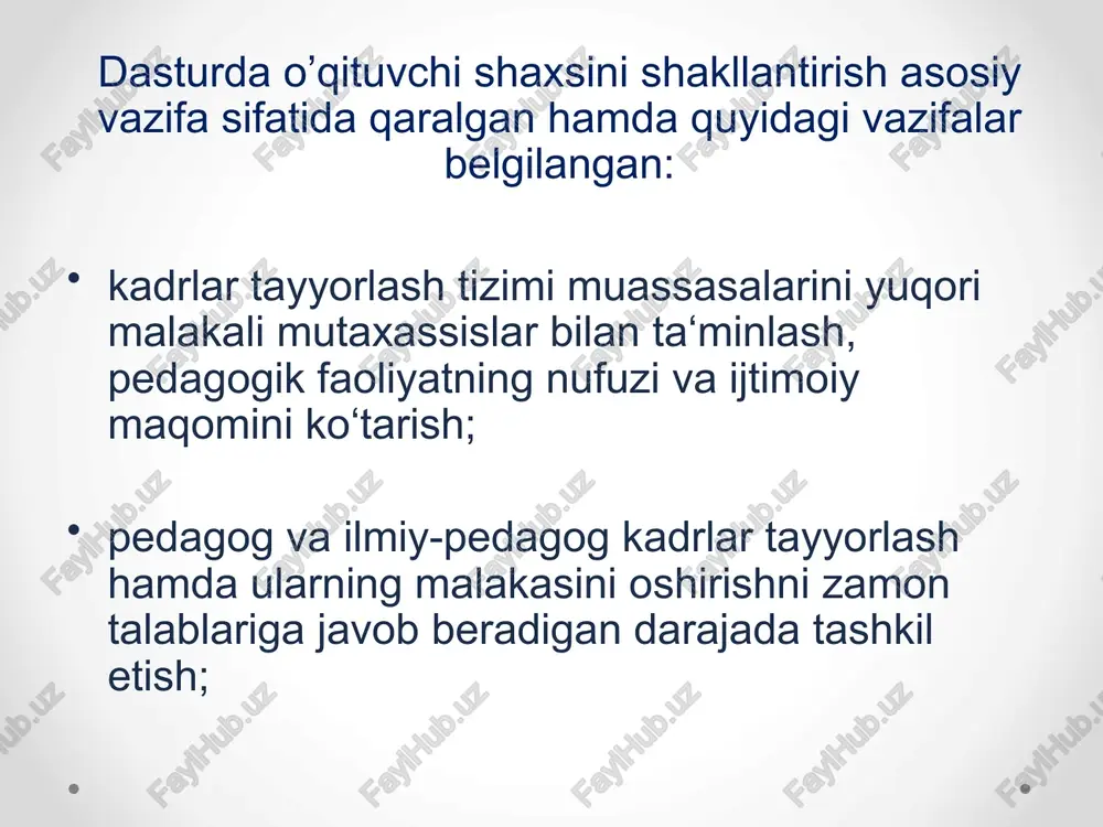 kadrlar tayyorlash milliy dasturi - Page 5