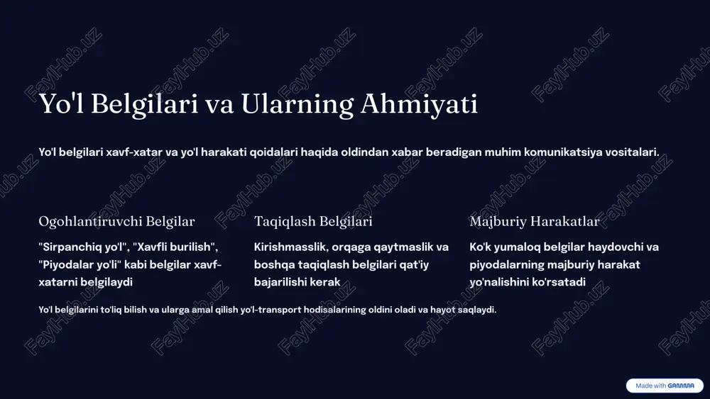 yol harakati qoidalari pptx - Page 5