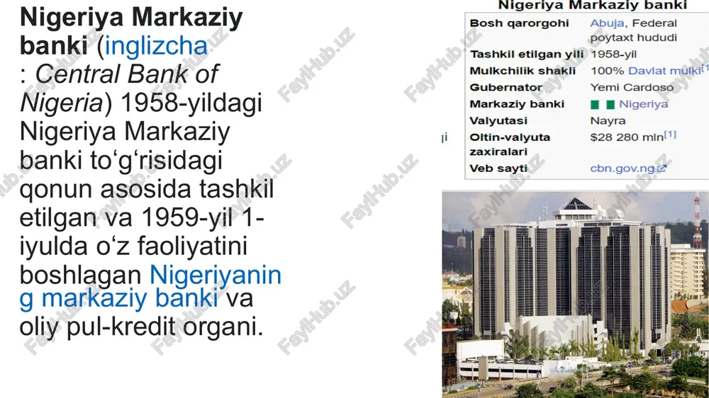 nigeriya davlat bank tizimi - Page 5