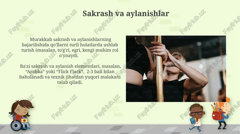 gimnastika qoshpoyada bajariladigan mashqlar - Page 5