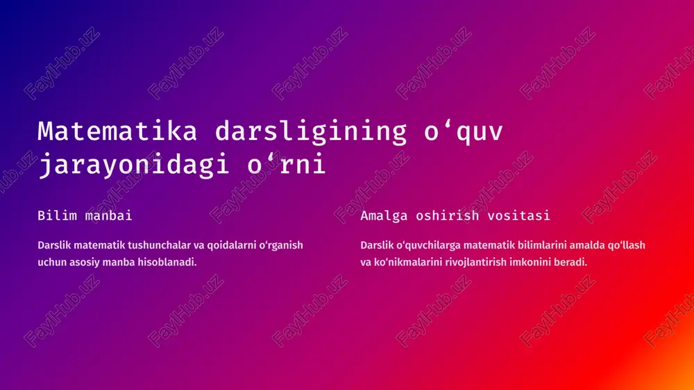 boshlang‘ich sinflarda matematika darsligi ustida ijodiy ishlash va darslik tahlili (3-sinf misolida) - Page 5