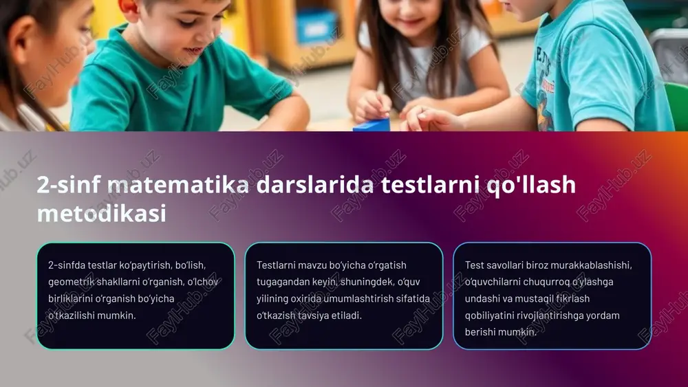 boshlang‘ich sinf matematika darslari samaradorligini testlar orqali rivojlantirish - Page 5