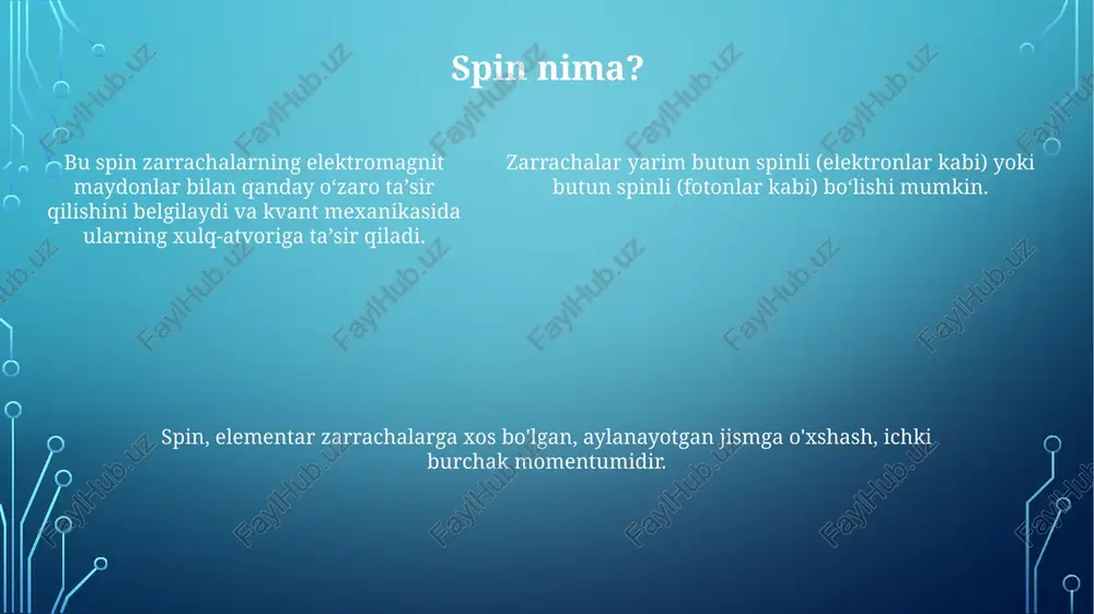 elementar zarrachalar spinı - Page 5