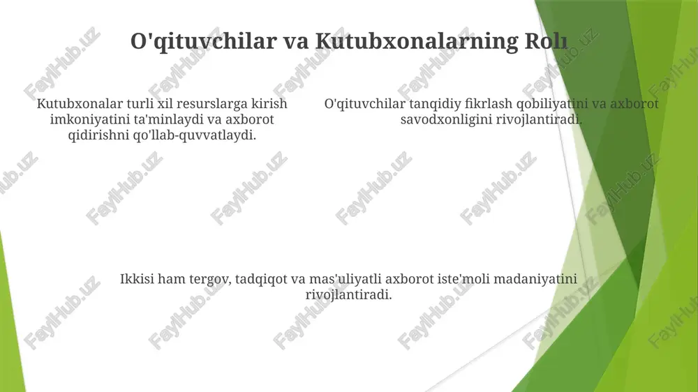 o'quvchilarda axborot isteʼmoli madaniyatini shakllantirish - Page 5