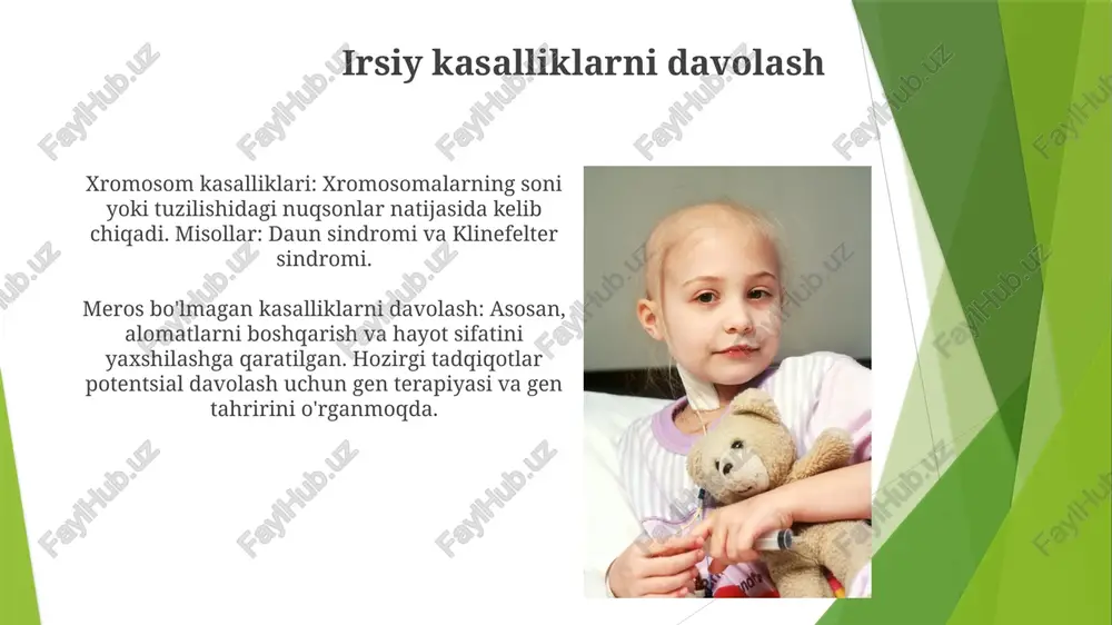irsiy va xromosomal kasalliklarning ta'siri va boshqarilishi - Page 5