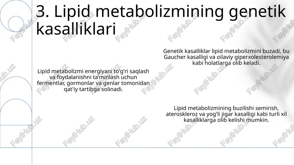 lipid metabolizimini boshqarish va buzilishi - Page 5