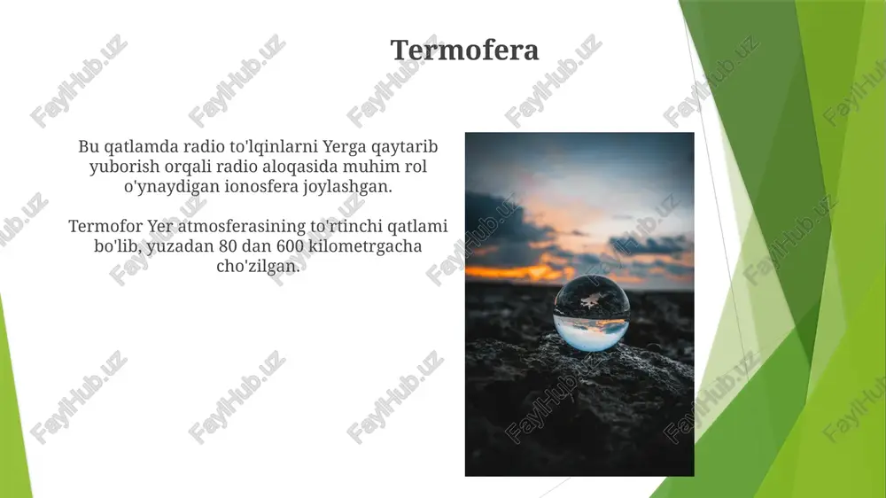 yerning atmosfera qobig'ining tuzilishi - Page 5