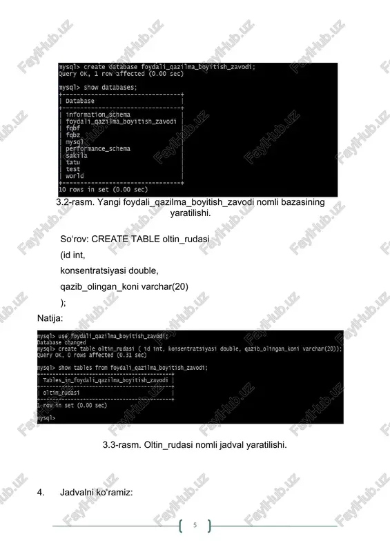 sql tilida jadvallar yaratish, o‘zgartirish va o‘chirish - Page 5