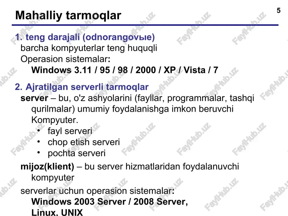 kompyutertarmog'i - Page 5