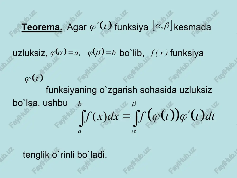 aniq integral hisoblash - Page 5