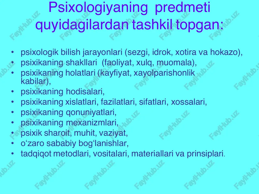 psixologiya fanining - Page 5