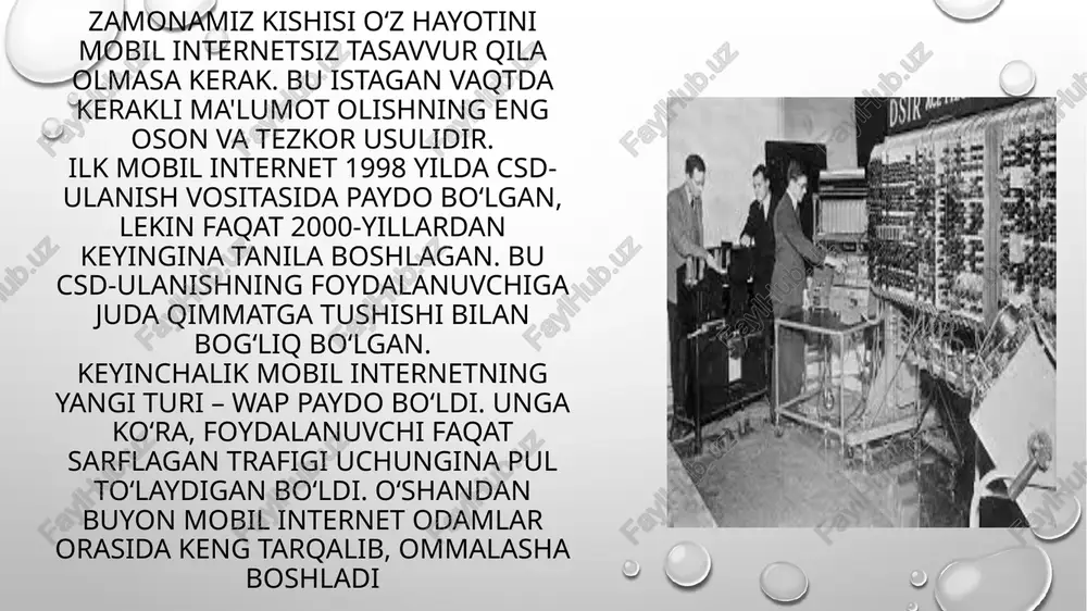 ng mavjudligi), o`qitish natijalarini o`zlashtirish mustahkamliligi, muloqotning interfaolliligi, o`qitish, tarbiyalash, rivojlantirish va amaliyotning yaxlit birligi. metodik talablarga quyidagilar kiradi: aniq o`quv fanining o`ziga xos xususiyatlarini hisobga olish, ma`lum bir faning o`ziga xosligini hisobga olish, axborotni zamonaviy metodlari o`zaro bog`liqliligi, o`zaro aloqadorliligi, turli-tumanligi, amalga oshirilishi. psixologik talablarga idrok etish (verbal-mantiqiy, sensor-perseptiv), tafakkur (tushunchaviy-nazariy, ko`rgazmali-amaliy), diqqati (qat`iyliligi, boshqaga ko`chishi), motivasiya (ishlashda faol shakllari, yuqori darajada ko`rgazmalilik, o`z vaqtida qayta aloqa yordamida o`quvchilarning yuqori darajadagi motivasiyalarini doimiy ravishda rag`batlantirish), xotira, tasavvuri, yoshi va individual psixologik xususiyatlarini hisobga olish (egallagan bilim, ko`nikma va malakalarini hisobga olib, o`quv fani mazmuni hamda o`quv masalalari murakkablik darajasi o`quvchilarning yosh imkoniyatlari va individualxususiyatlariga mos kelishi, o`quv materialini o`zlashtirishda ortiqcha his-hayajonli, asabiy, aqliy yuklamalardan ta`sirlanishdan himoyalash) kiradi. texnik talablarga shaxsiy kompyuterlar va ularning tashqi qurilmalari, test o`tkaziladigan manbalar kiradi. tarmoq talablariga «mijoz-server» arxitekturasi, internet-navigatorlar, tarmoq operasion tizimlari, telekommunikasiya, boshqaruv vositalari (o`qitish jarayonini individual va jamoaviy ishlari, tashqi qayta aloqa) …