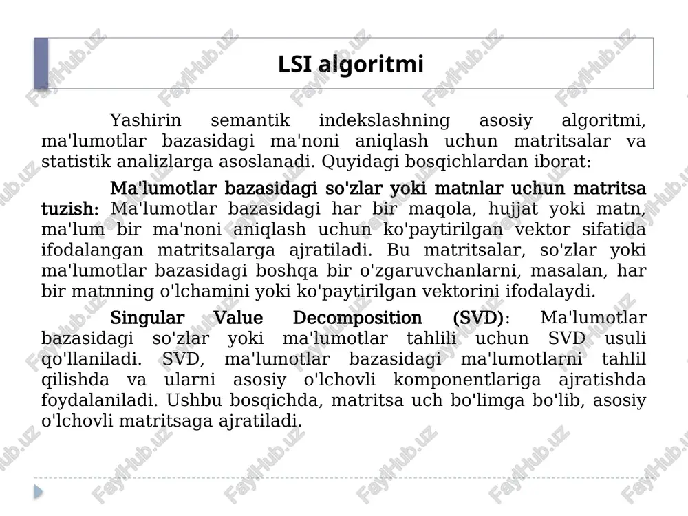yashirin semantik indekslash (lsi) - Page 5