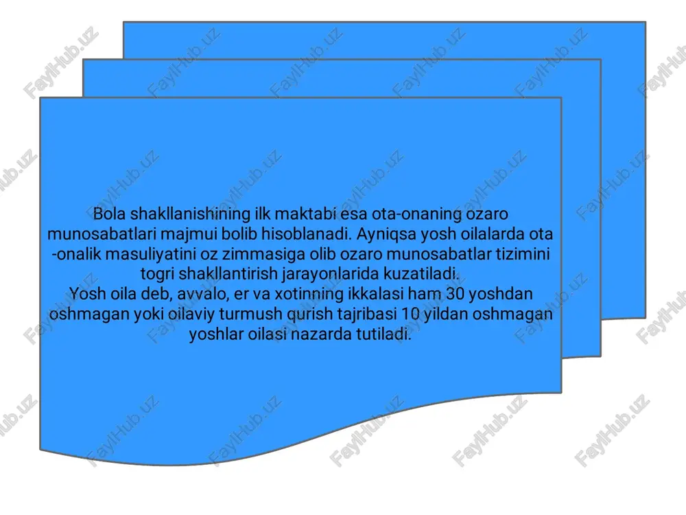 yosh oilaning vujudga keliwi va uning vazifalar - Page 5