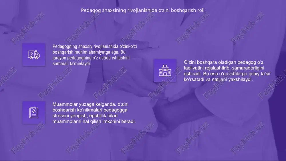 pedagogning ozini-ozi boshqarishi muammosi - Page 5