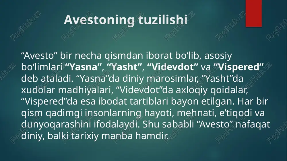 avesto – o‘rta osiyo tarixi bo‘yicha eng qadimgi yozma manba - Page 5
