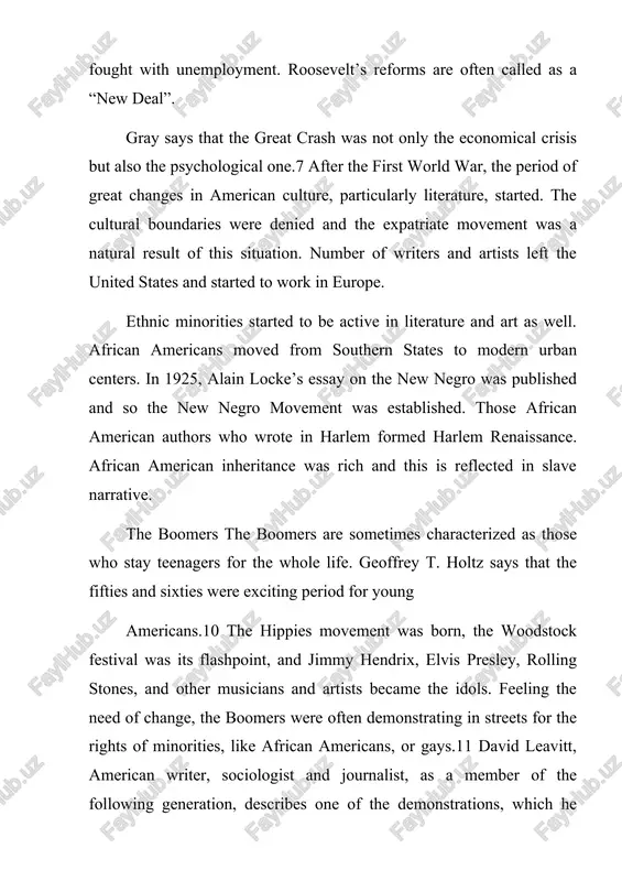 claims that “[t]he generation of americans, born during the 1960s and 1970s, remains, to many, an enigma.”15 their young adulthood was accompanied by individualism and pessimism.16 they were born in the period when rock and roll was not rebellious music and equality of minorities was not anything they had to fight for because it was already here. the twentysomethings, as they are called, are thought that they do not appreciate enough the changes induced by the boomers. for the generation x, the affairs fought by the boomers, were something familiar. according to rushkoff, they are criticized by people who are not members of generation x to be “illiterate, unmotivated, and apathetic couch potatoes”. however, they perceive themselves grateful for the society they were born in. there are a lot of names of this generation. douglas coupland, the canadian novelist, popularized the term generation x to call these americans. howe and …