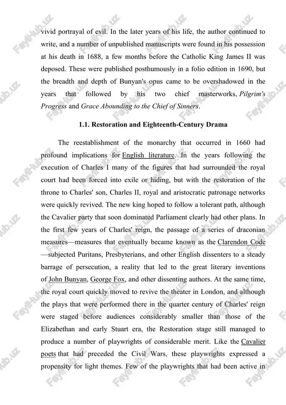d been active in the early stuart period survived to write for the stage under charles ii. the great dramatists of the period—men like william davenant, john dryden, william congreve, sir john vanbrugh, and the woman aphra behn—now entertained london's aristocratic and wealthy merchant society with a steady stream of "comedy of manners," works that poked fun at the foibles and conventions of aristocratic society. many of the figures that wrote for the stage were also poets and authors of considerable merit, although since the late seventeenth century the reputation of the restoration stage for sexual license and ribaldry has tended to overshadow their non-dramatic writing. while poetry continued to be a popular genre, the later stuart period also saw the first emergence of a number of new genres that became even more important in the eighteenth century that followed. during the restoration period the first newspapers emerged in london …