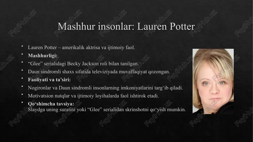 daun sindromli mashhur insonlar haqida - Page 5