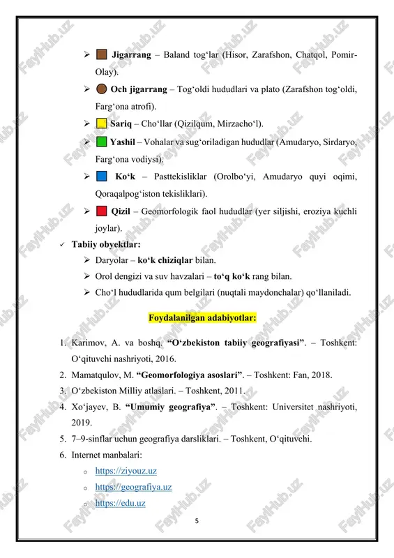 hudud va voqeani o‘rganish - Page 5