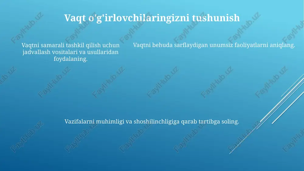 taym-menejment: oʻqish va ishda vaqtni samarali boshqarish usullari - Page 5