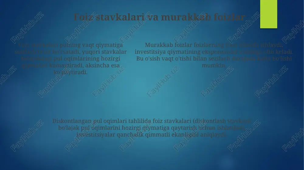 pulning davriy qiymati va pul oqimlarining diskontli tahlili - Page 5