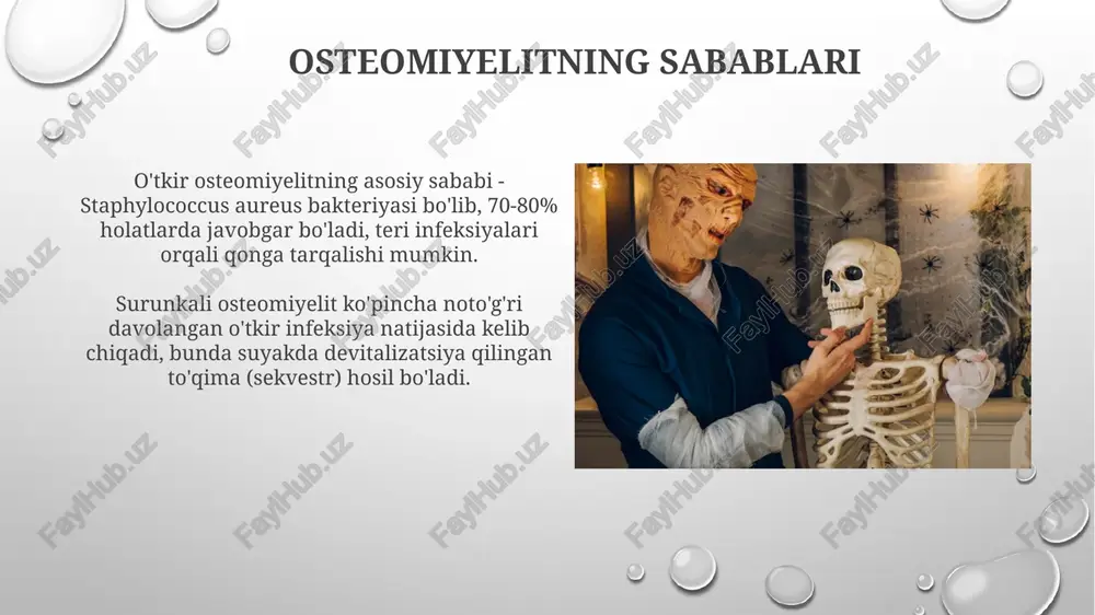 skelet tizimining keng tarqalgan yuqumli kasalliklari - Page 5