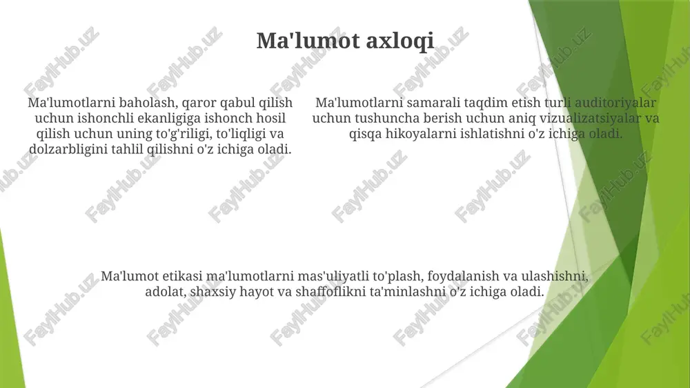 malumotlarni tahlil qilib, naqshlarni aniqlash va ma'noli xulosalar chiqarish - Page 5