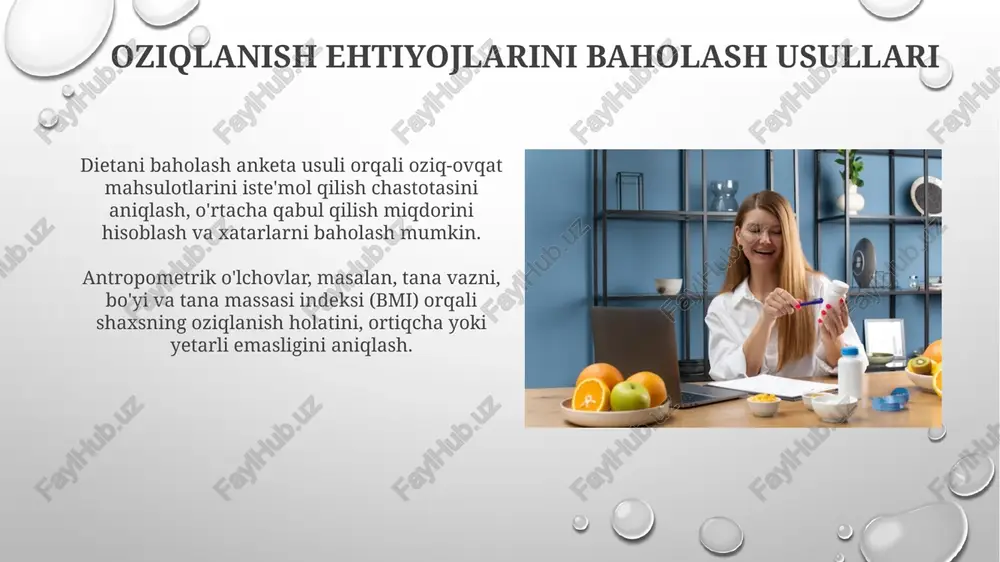 shaxsiy ovqatlanishning adkvdligini ôrganish va baxolash - Page 5