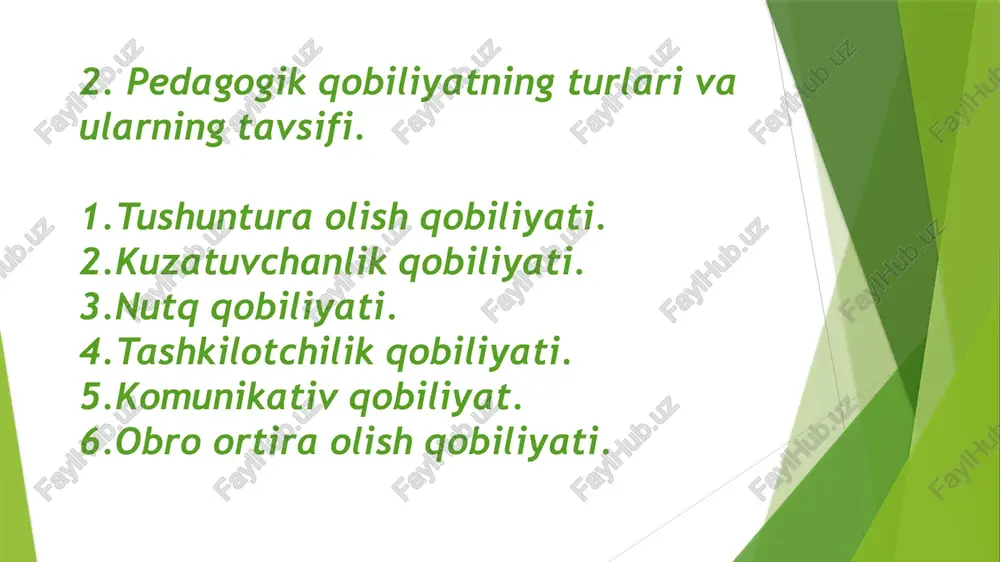pedagogik qobiliyatni shakllantirish yo'llari - Page 5