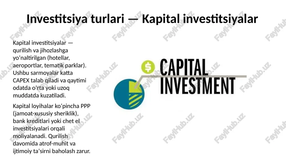 turizm sohasida investitsiyaga oid asosiy tushunchalar - Page 5