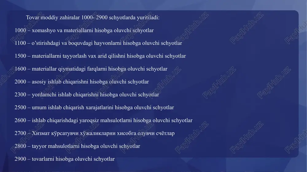 tovarlarni xisobga olish - Page 5