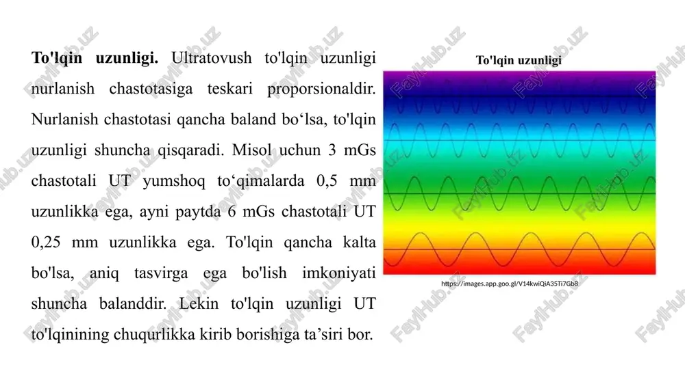 orning turiga qarab ut to'lqinlari oqimining shakli va o'lchami turlicha bo'ladi transdyuserlar https://images.app.goo.gl/9uwhfwkjkyfynbdza datchik turlari chiziqli konveksli sektorli chiziqli datchiklarni qo‘llaganda kesim to‘g‘ri burchak ko‘rinishida bo‘ladi. bu datchiklarni akusherlik amaliyotida, qalqonsimon bez va sut bezini tekshirishda qo'llash qulay hisoblanadi sektorli datchiklarni qo’llaganda kesim o‘tkir burchak ko‘rinishida bo'ladi. bu datchiklar uncha katta bo'lmagan maydonni tekshirishda qulay hisoblanadi. ular qorin bo‘shlig‘i yuqori sohalarini tekshirish uchun ginekologiya va kardiologiya sohalarida keng qo'llaniladi https://images.app.goo.gl/qschsjp4fdagw1rka https://images.app.goo.gl/kuzfwuf79wdt2vgv8 konveksli datchik kesim ko'rinishi chiziqli va sektorli datchiklarning kesim ko'rinishi orasidagi shakl bo'ladi. bunday datchiklar exokardiografiyadan tashqari barcha sohalarda keng qo'llaniladi https://images.app.goo.gl/p7tquhktzgkvtdwj8 datchiklarning ishlatilishi akusherlikda — chiziqli va konveksial datchiklar umumiy amaliyotda — sektorli va konveksial ichki a’zolar ultratovush diagnostikasi. ut tekshiruvlarining maqsadi tekshiruv obyektining joylashishi, harakatchanligi, shakli, chegaralari, tovush o‘tkazuvchanligi, exo tuzilishi, funksional ko’rsatkichlarini aniqlashdan iboratdir. tekshiruv obyektining joylashishi va obyekt atrofida joylashgan tuzilmalar bilan o‘zaro munosabati umumiy qabul qilingan normativlar bilan solishtiriladi. obyektning harakatchanligi obyekt atrofidagi tuzilmalarga …