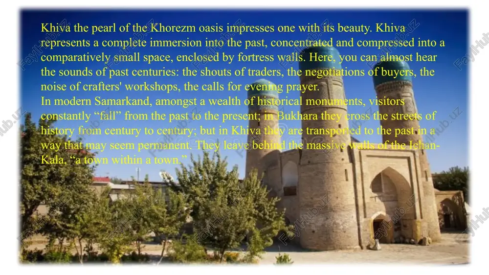 the king of khorezm gathered his wives and concubines to dance for him. among his wives, he chose one who showed natural elegance and the ability to enchant with dance. the rest of the wives did not want to be in the shadow of the beauty. one of the competitors threw beads and sweets at her feet during the dance. beloved wife slipped and fell and broke her leg. in order not to offend her lover, she danced with her fingers spread. the king was very happy and accepted the strange movements of the woman as a new dance. thus, according to legends, a unique style for the khorezm "lazgi" dance appeared - "broken" movements of hands and feet. the legendary khorezm dance "lazgi" is not only a dance, but also an emotion. "a unique way of expressing them, emotions, understanding of the world, is the psyche of people. a …