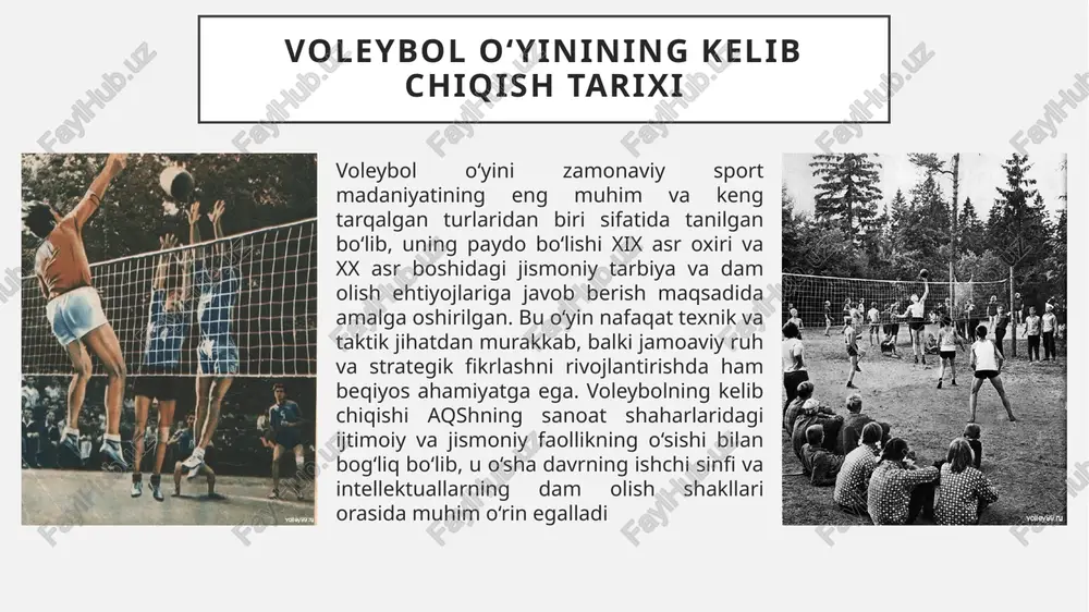 voleybolo‘yinivujudgakelishivajahonbo‘ylabrivojlanishtarixi - Page 5