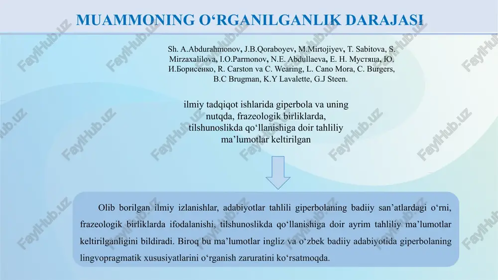 cs” nomli kitobida metaforaning ikki turi haqida fikrlarini bayon qilgan: genuine metaphors (haqiqiy metaforalar) va trite or dead metaphors oddiy yoki o‘lik metaforalar). metafora (yunoncha metaphora – ko‘chirish) bir predmet nomining boshqa predmet nomiga ular o‘rtasidagi ma’lum o‘xshashlik asosida ko‘chishidir. 1. narsalar o‘rtasidagi nisbiy o‘xshashlikka misollar: to‘nning yoqasi (o‘z manosi) - daryoning yoqasi (ko‘chma ma’no), ko‘ylakning etagi (o‘z ma’nosi) - tog‘ning etagi (ko‘chma ma’no); 2. belgilar o‘rtasidagi nisbiy o‘xshashliklarga misollar: qattiq yong‘oq (o‘z ma’nosi) - qattiq sovuq (ko‘chma ma’no), qattiq uyqu (ko‘chma ma’no); yumshoq non (o‘z ma’nosi) - yumshoq ovoz (ko‘chma ma’no), uyi supurilgan, toza. (o‘z ma’nosi) - do‘stimning qalbi pok, toza (ko‘chma ma’no). 3. harakat: mungli kuy yurakni tirnar edi, yo‘l ochmoq, otam yetimlarni boshini siladi, bola onasining oldiga tushib pildirab ketdi. do‘stlarim bilan qalinlashib ketdim. oddiy metaforalarga misollar: ‘a ray of hope', 'floods of tears”, ‘a storm of indignation’, ‘a flight of fancy’, “a gleam of mirth’, ‘a …
