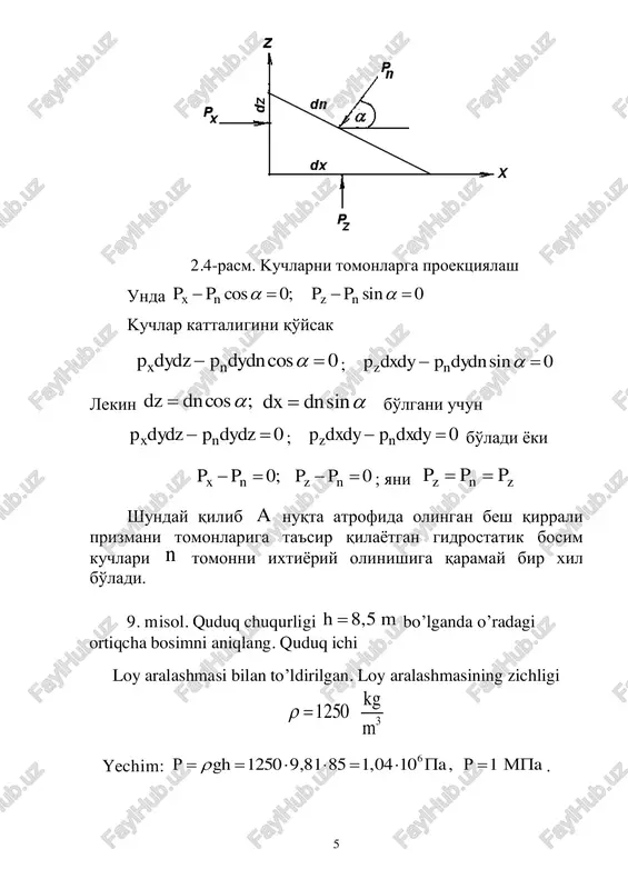 gidrostatik bosim - Page 5