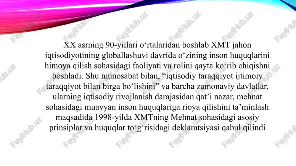 xalqaro mehnat tashkiloti(xmt) konvensiyalar va o’zbekistonda amaliyoti - Page 5
