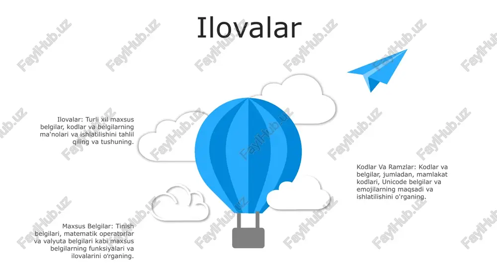maxsus belgilar kodlar va ramzlarni sharxlash - Page 5