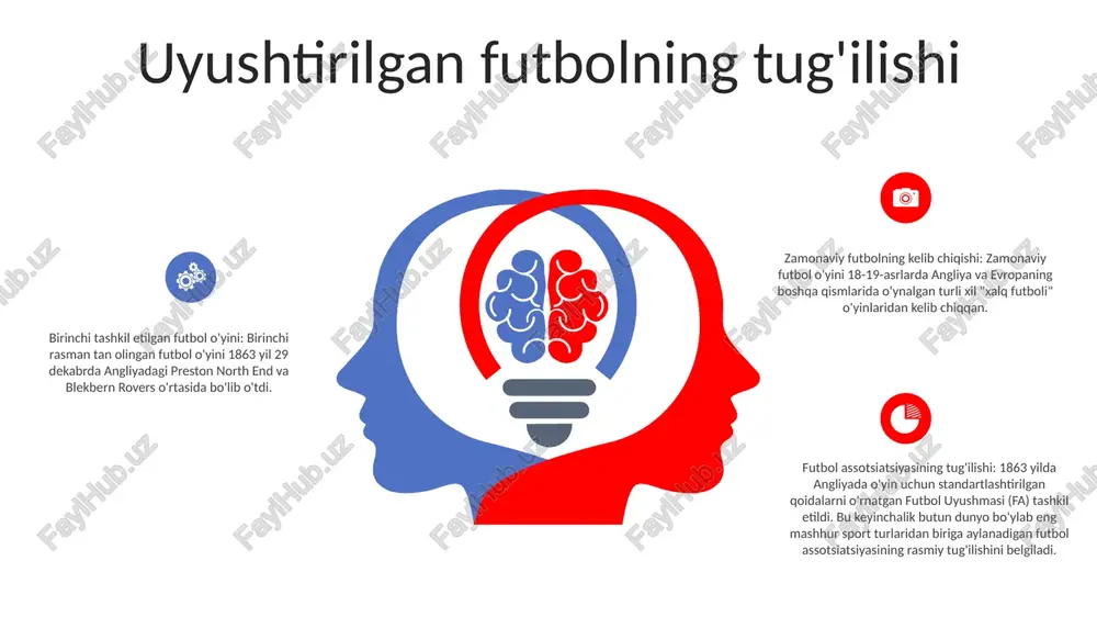 turnir 32 ta jamoa ishtirokidagi guruh bosqichidan boshlanadi, so‘ngra yirik final – chempionlar ligasi finaligacha ikki o‘yin natijasiga ko‘ra pley-off bosqichi boshlanadi. turnir g'olibi orzu qilingan kubok va evropa chempioni unvonini qo'lga kiritadi. premer-liga contents title ta'sischi a'zolar: premer-ligaga futbol ligasi birinchi divizionidan ajralib chiqqan 22 ta klub asos solgan. bu klublar qatoriga "arsenal", "aston villa", "chelsi", "everton", "liverpul", "manchester yunayted" va "tottenxem" kiradi. birinchi o'yin: premer-liganing ilk o'yini 1992 yil 15 avgustda sheffild yunayted va manchester yunayted o'rtasida bo'lib o'tdi. uchrashuvda “manchester yunayted” 2:1 hisobida g‘alaba qozondi, brayan din premer-liga tarixidagi ilk golni urdi. dominant jamoalar: premer-ligada o'tgan yillar davomida kam sonli jamoalar hukmronlik qilgan. "manchester yunayted", "arsenal", "liverpul" va "chelsi" eng ko'p chempionlikni qo'lga kiritdi, "manchester yunayted" esa aplda eng ko'p g'alaba qozonish bo'yicha rekordchi (20 ta). futbol afsonalari futbolning tug'ilgan joyi: futbolning aniq kelib chiqishi munozaralarga sabab bo'ladi, ammo ko'plab tarixchilarning fikricha, u 14-asrda o'rta asrlarda angliyada …