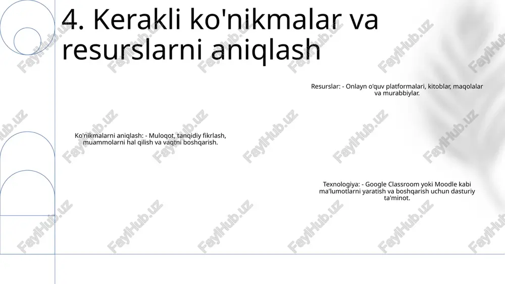 dars mavzusi va texnologik vositalar tuzish - Page 5