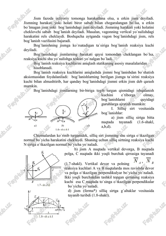 statikaning asosiy tushunchalari va aksiomalari - Page 5