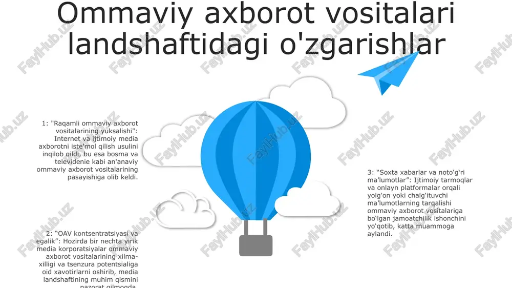 o‘mmaviy axborot vositalarining faoliyati - Page 5