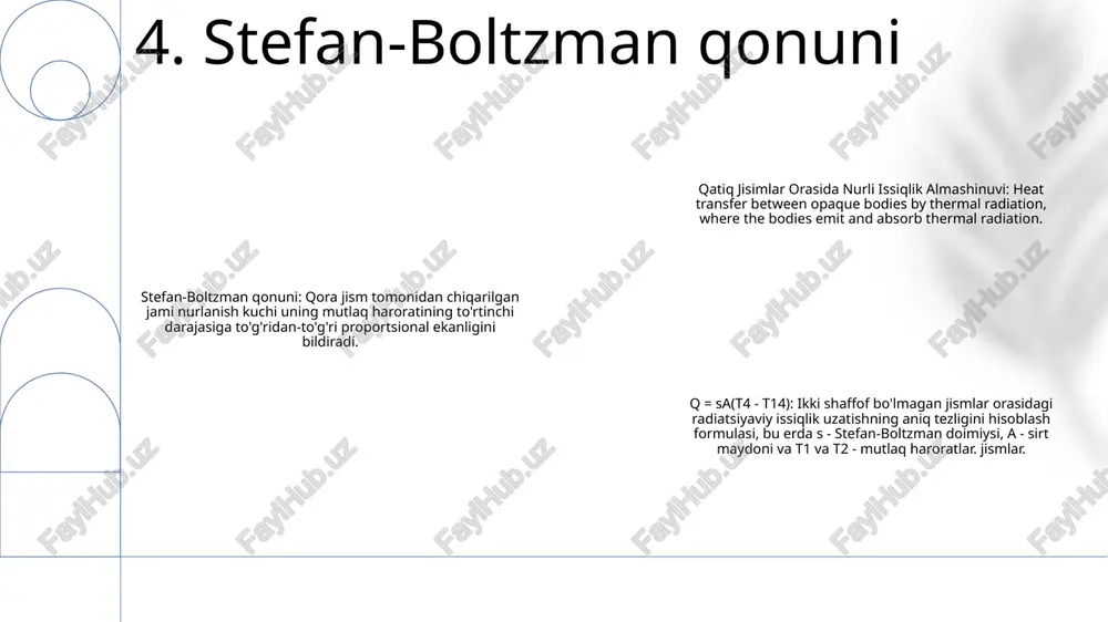qatiq jisimlar orasida nurli issiqlik almashinuvi - Page 5