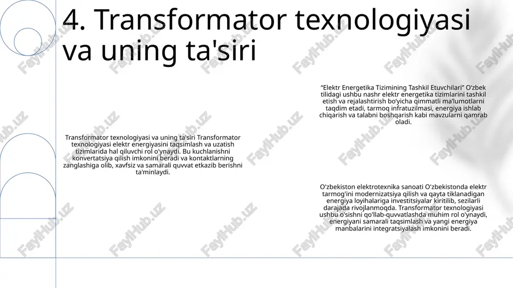 elektr energetika tizimining tashkil etuvchilari - Page 5