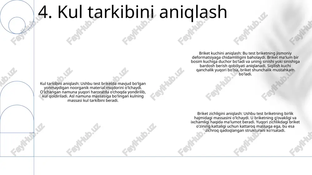 briketni chinligi va sifatini aniqlash - Page 5