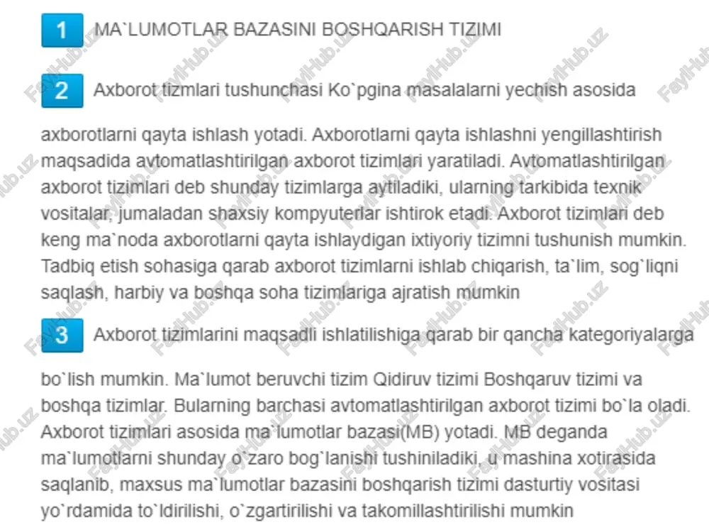 axborotni izlashda ma’lumotlar bazasi - Page 5