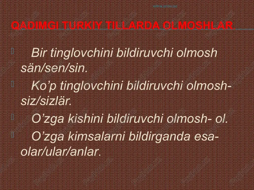 "boshlang‘ich sinflarda kishilik olmoshlarini o‘rganish uslubiyoti" - Page 5