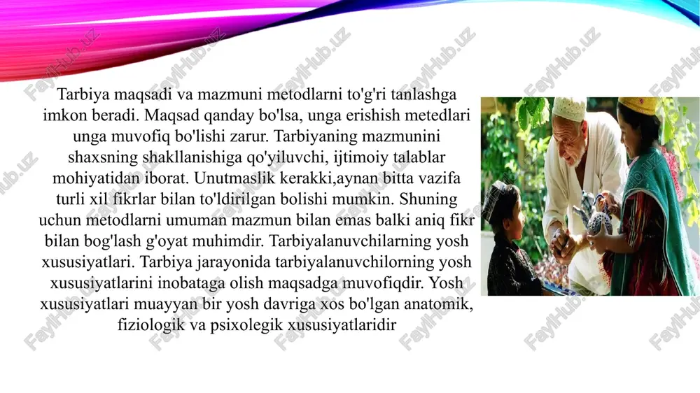 lar (fazilatlar)ga ega bo’lishsa (ya‘ni, birida bu, ikkinchisida u, uchinchisida yana boshqa (go’zal) xislatlar bo’lsa), ana shu fozillar guruhini yurt rahbarligiga ko’yish zarur. shu guruhning a‘zolari birlashib, o’zaro kelishib harakat qilsa, har biri fozil odam bo’lishi mumkin, fozillar shahri, uning aholisi, ularning dillari erishadigan baxt-saodat nima ekanligini bilishlari zarur. yana «fozillar shahri» aholisi oxiratda nelarga erishuvini, nelardan (qanday ijtimoiy illatlardan) saqlanishini bilishlari zarur». adolat tushunchasi, forobiyning fikricha, kishilarning bir-biriga bo’lgan muhabbatiga asoslanadi. muhabbat esa fozil shahar odamlarining fazilatli ishlariga moyilligidan kelib chiqadi hamda ularning baxtga erishish uchun nimalarni bilish va qanday vositalardan foydalanish mumkinligi to’g’risida hamfikrligi va umumiy intilishlariga asos bo’ladi. komil inson faoliyatida bilim va yetuk axloq uzviy ravishda bir-biri bilan boglangandir: bilim narsalarning mohiyatini, ichki sababiyatlarini bilish imkonini beradi, axloq (ma‘naviyat) esa odamni yaxshi fazilatlarga da‘vat etadi. chunki kamolotga erishish odamdan o’zining so’nggi maqsadi – baxtga yetish, baxtni ko’lga kiritish uchun foydali narsalarni bilishni talab qiladi. forobiy ta‘limotiga …