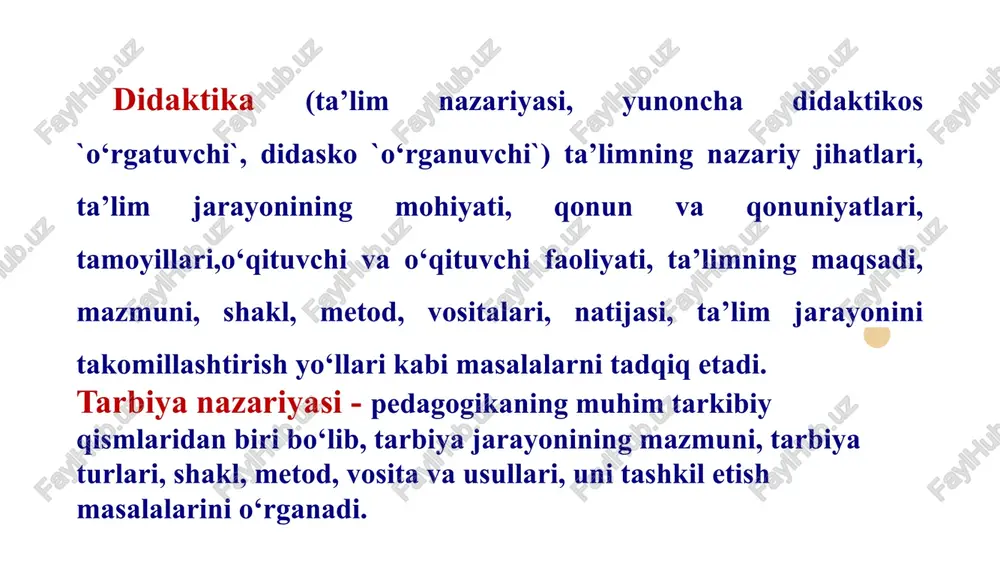 pedagogika shaxs tarbiyasi va rivojlanishi to'g'risidagi fan - Page 5